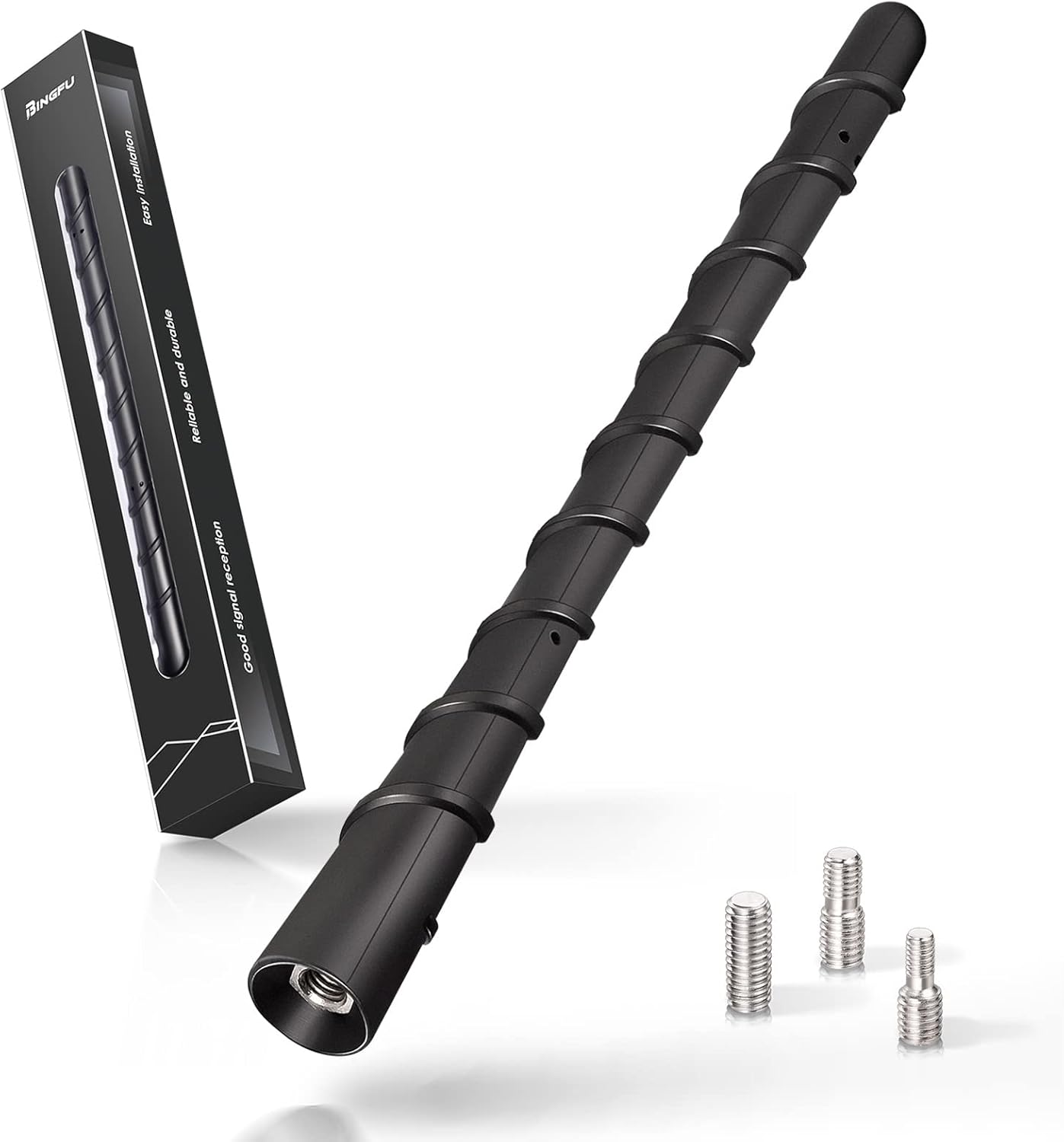 Autoantenne Kurz 18cm Auto Dachantenne Kfz Stabantenne Ersatz für Autoradio mit Kompaktem, Stilvollem Design und Starker FM/DAB Signalstärke