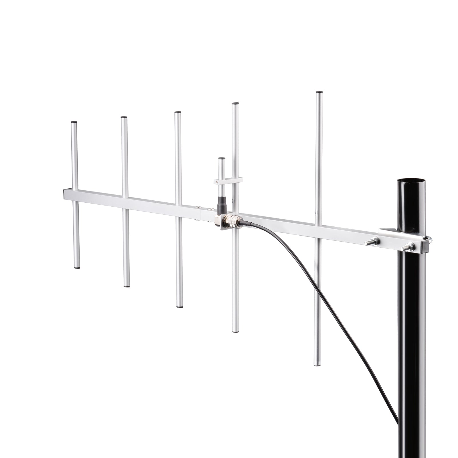 5-Element-Yagi-Antenne mit hohem Gewinn, UHF 430-450MHz, aus Aluminiumlegierung, Outdoor-Antennen mit 3m Kabel für Amateurfunksystem, Zwei-Wege-Radios, Scanner, Satellitenradio