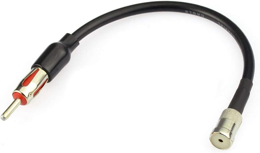 Bingfu Car Radio Antenna Adapter Car Stereo FM AM Antenna Adapter Cable ISO to DIN Connector Cable 8 inch (2-Pack) for Vehicle Car Audio HD Radio Head Unit CD Media Receiver