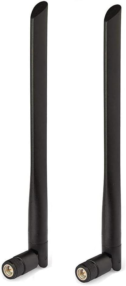 Bingfu 4G LTE 7dBi SMA Male Antenna 2-Pack Compatible with Spypoint Flex-S Dark Flex-Plus Flex-M G-36 Flex Dual-Sim Cell-Link Trail Game Camera Cellular Wireless CPE Router Hotspot Security Camera