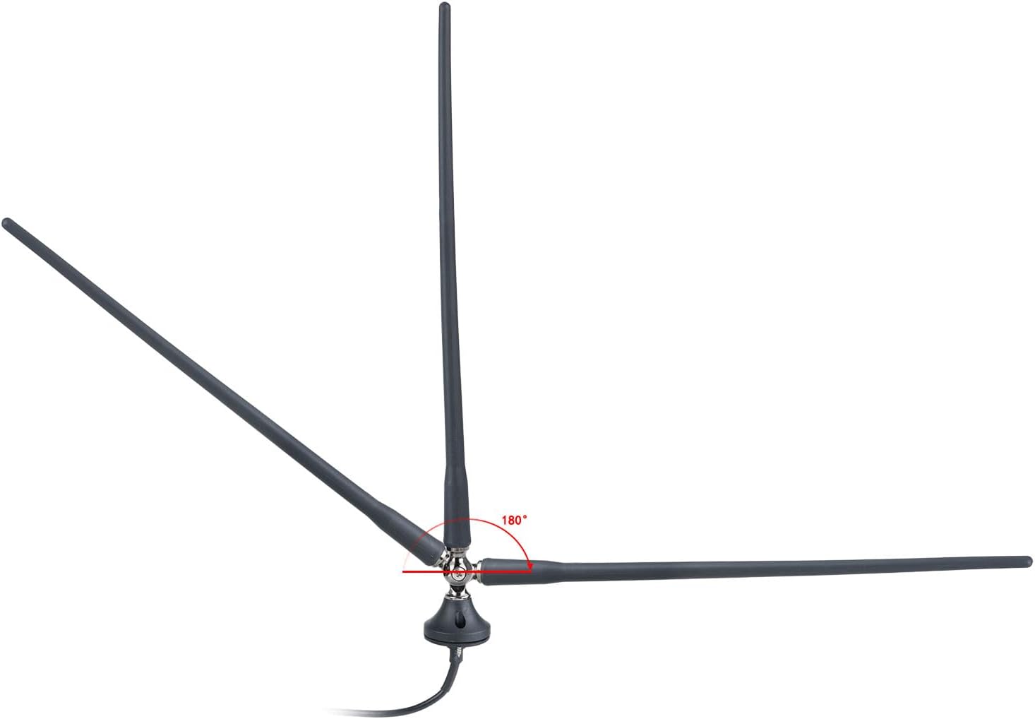 Bingfu Marine Boat Car Radio Antenna 16 Inch Flexible Mast Rubber Duck FM AM Stereo Waterproof for Car RV Motorhome ATV UTV Tractor Motorcycle Yacht Sailboat