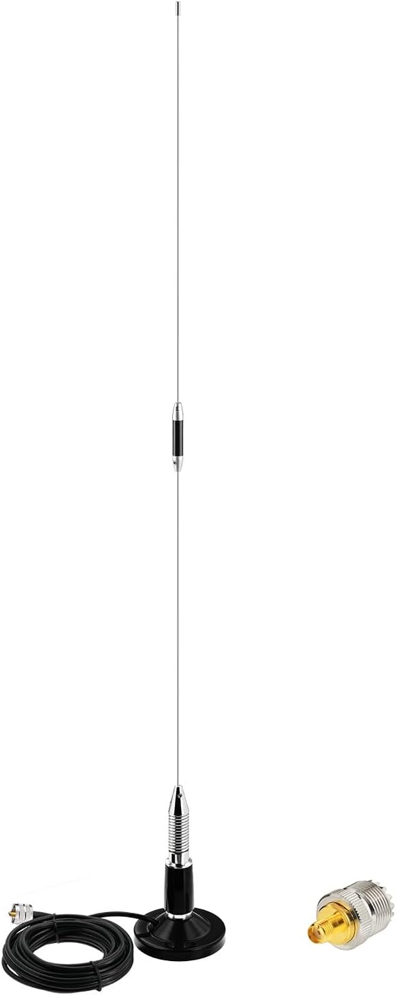 Bingfu Mobile Ham Radio 34 inch Antenna Dual Band 136-174MHz 400-470MHz