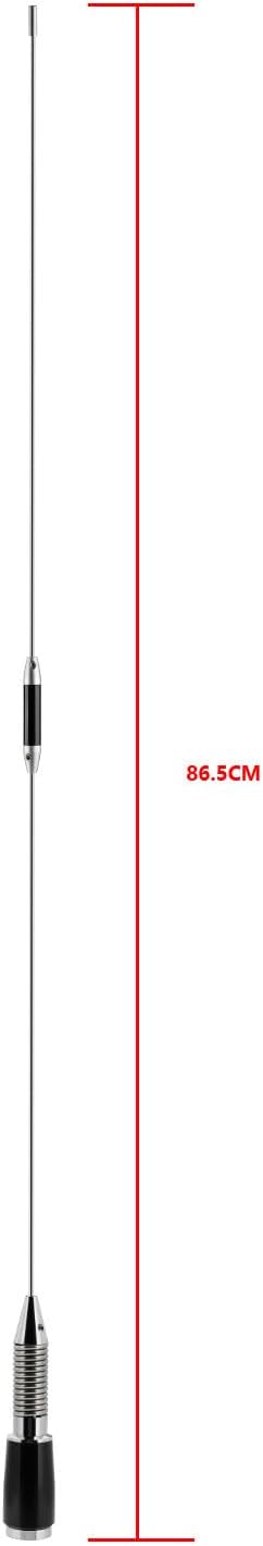 Bingfu Dualband VHF/UHF Mobilantenne, 86cm Fahrzeugantenne, PL259-Stecker