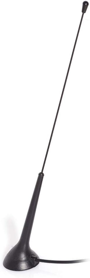 Bingfu Universal Car Radio Antenna Magnetic Base DIN Plug Aerial for Vehicle Truck SUV Truck RV Marine Boat Car Stereo Audio Radio Head Unit CD Media Receiver Player