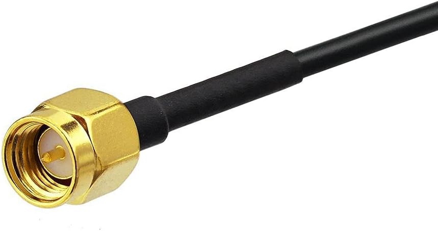 SMA Stecker auf SMA Buchse Schottmontage RG174 Verlängerungskabel 3 m (2 Stück) Kompatibel mit 4G LTE Router Gateway Modem Mobiler Mobilfunkempfänger