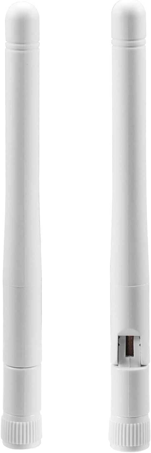 Bingfu External WiFi Antenna RP-SMA 2.4GHz 5GHz 5.8GHz 3dBi Dual Band Wireless Antennas Replacement (2-Pack) for WiFi Router Security IP Camera Access Point USB WiFi Adapter