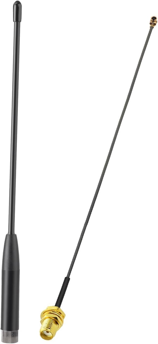 Bingfu LoRa 915MHz Whip Antenna 7.68" - SMA Male Connector with Cable High-Gain Antenna for LoRaWAN - 1 Pack
