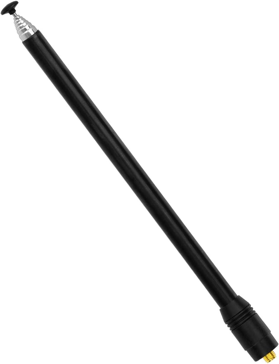 Bingfu VHF/UHF-Teleskopantenne 70–1000 MHz mit SMA-Buchse, 10-teilig