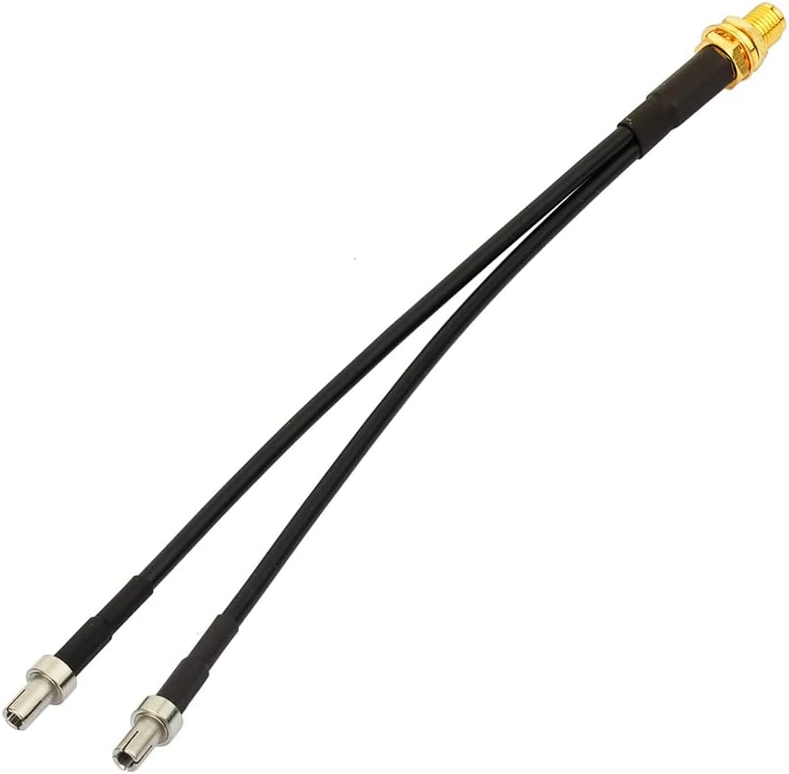 Bingfu 4g LTE Long Range Cellular Antenna Wall Mount - 32.8ft Cable - with SMA to Dual ts9 Adater - Compatible with Spypoint Link Micro Covert Wildlife Hunting Game Cam Outdoor Mobile Security Camera