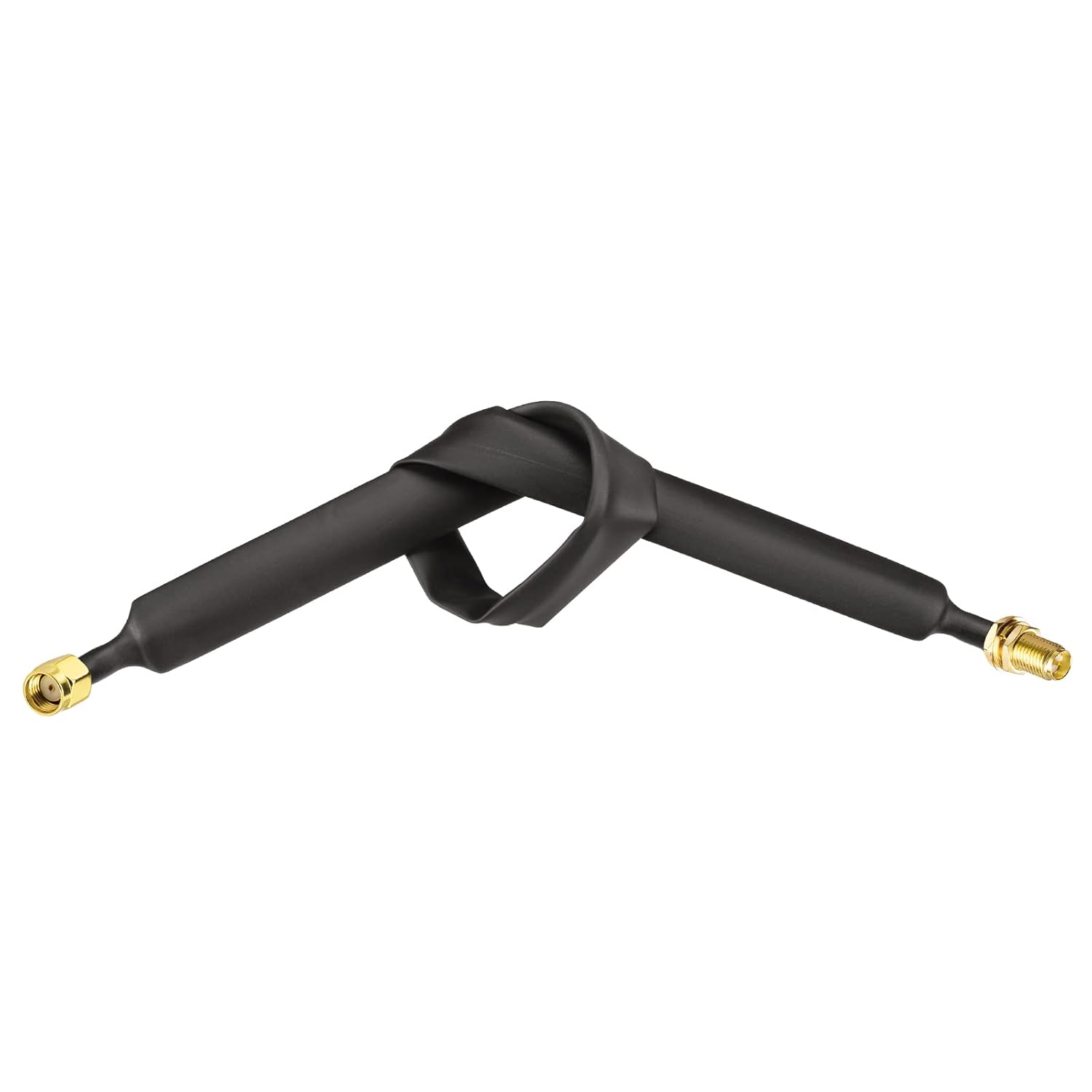 RP-SMA Window Koaxialkabel 30CM RP-SMA Stecker auf RP-SMA Buchse LoRa Flachkabel für WLAN Antenne Helium Miner Antenne,1-Stück