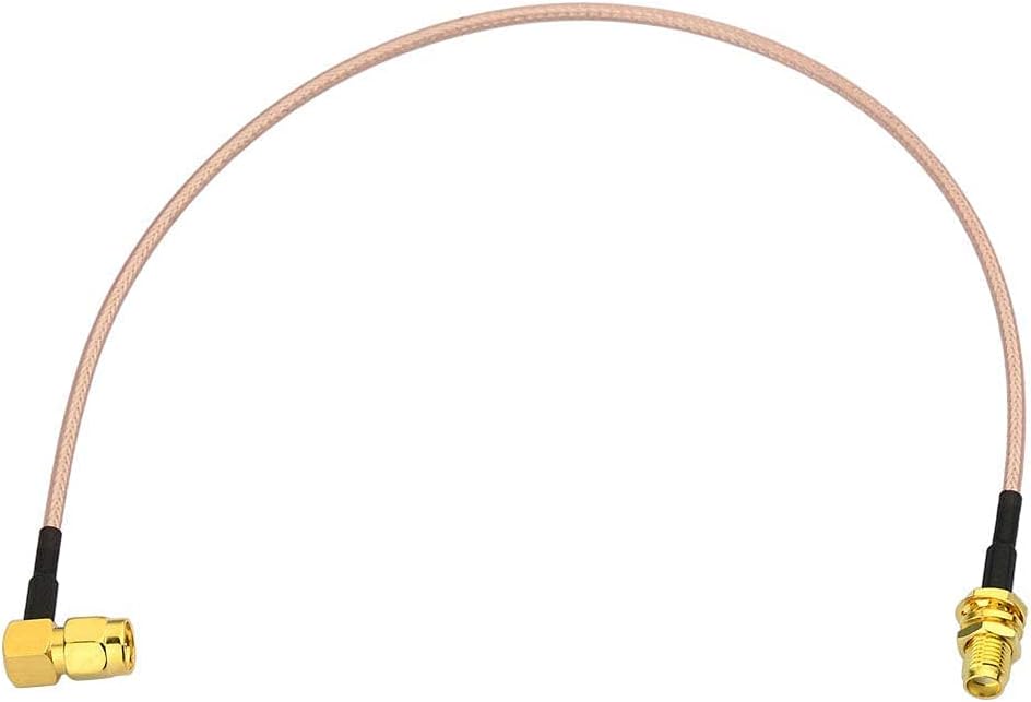WLAN Antennen Verlängerungskabel RP-SMA Stecker Rechtwinklig auf RP-SMA Buchse RG316 Kabel 30 cm für WiFi-Router-Sicherheit IP-Kamera-Monitor Mini-PCIE-Karte, 2 Stück