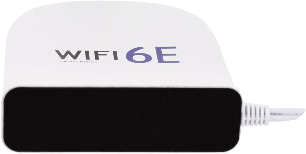 WiFi 6E Tri-Band Antenne 2,4GHz 5GHz 6GHz, 8dBi MIMO Antenne mit Magnetfuß, 2m Kabel, RP-SMA Stecker für WiFi-Router, Smart Homes, Büros, verbesserter Signalempfang, Weiß