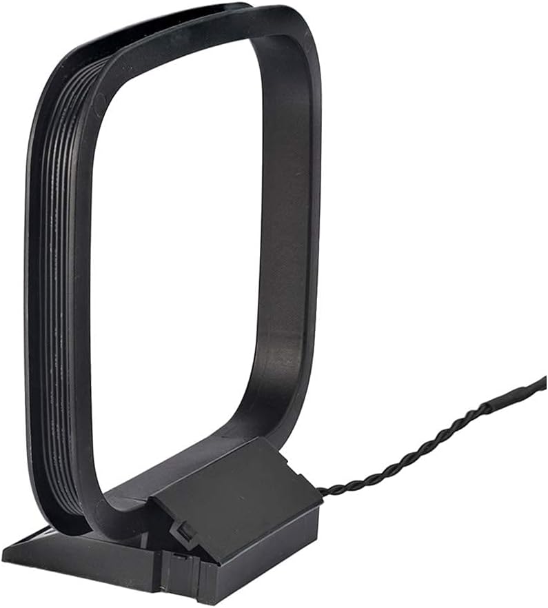 AM Antenne 75 Ohm 2-Poliger Blanker Draht Stecker MW LW Antenne Kompatibel mit Yamaha Marantz Denon Pioneer Stereo Empfänger MEHRWEG