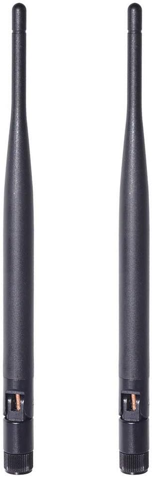 Bingfu Dual Band WiFi Antenne 2,4 GHz 5 GHz 5,8 GHz 6 dBi SMA-Stecker für drahtlose Vedio Sicherheit IP-Kamera Überwachungsrekorder DVR Fahrzeug LKW Wohnmobil Anhänger Rückfahrkamera Rückfahrmonitor