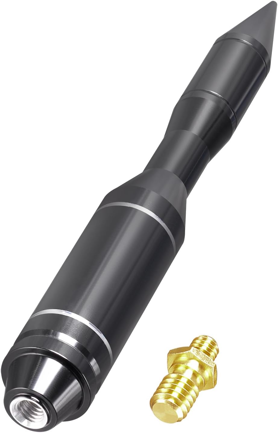 Bingfu Auto Antenne 14cm Kurzstab-Antenne im Rocket-Design, M8-M6 Adapter
