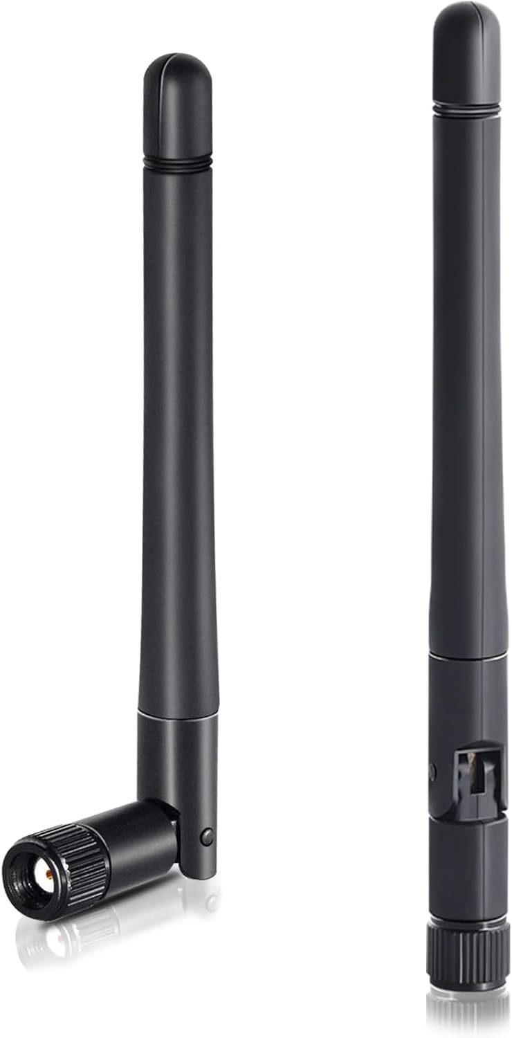 WLAN Antenne Dualband 2,4 GHz 5 GHz 5,8 GHz 3dBi MIMO RP-SMA Stecker Antenne für WLAN-Router Drahtlose Netzwerkkarte USB-Adapter Sicherheit IP-Kamera Videoüberwachung Monitor Bluetooth, 4-Stück