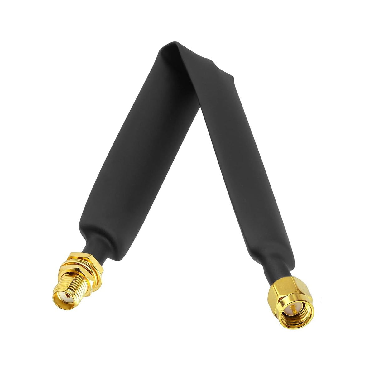 BINGFU SMA Flat Cable 15cm Male to Female F1.37 Window Feedthrough