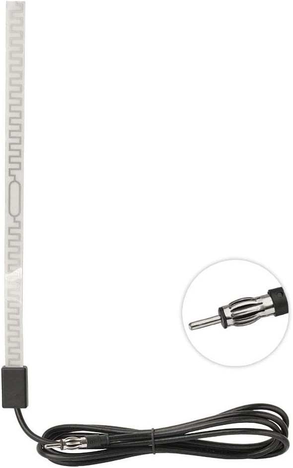 Bingfu Universal Auto Stereo AM FM Radio Antenne, Auto Windschutzscheibe Fensterglas Klebebefestigung Versteckte Antenne für Fahrzeug LKW SUV Auto Stereo Audio Radio Head Unit CD Media Receiver Player