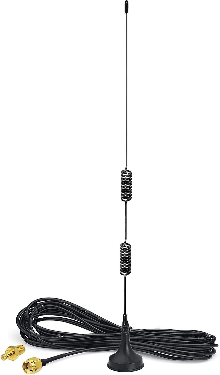 Bingfu Dualband 978 MHz 1090 MHz 7dBi Magnetfuß SMA MCX Stecker Antenne für die Luftfahrt Dual Band 978 MHz 1090 MHz ADS-B-Empfänger RTL SDR-Software Definierter Radio-USB-Stick-Dongle-Tuner-Empfänger