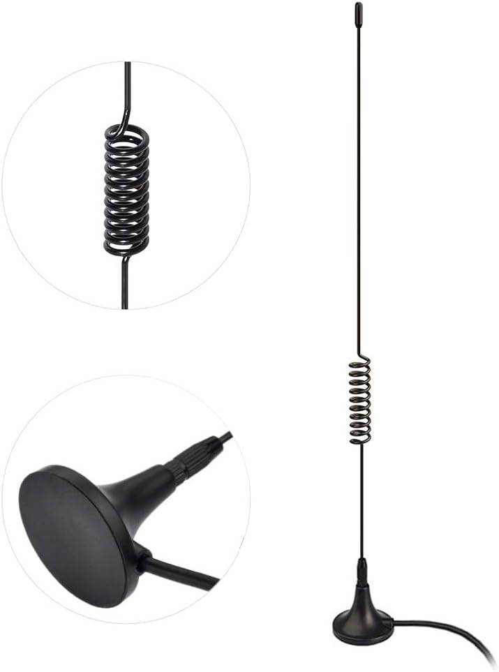 Bingfu Dual Band 978MHz 1090MHz 5dBi Magnetic Base SMA Male MCX Antenna (2-Pack) for Aviation Dual Band 978MHz 1090MHz ADS-B Receiver RTL SDR Software Defined Radio USB Stick Dongle Tuner Receiver