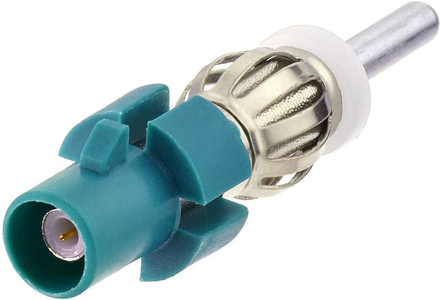 Bingfu Car Antenna Adapter Car Stereo FM AM Radio Antenna Adapter Connector,Fakra Z Male to DIN Plug Connector Converter for Vehicle Stereo Audio HD Radio Head Unit CD Media Player Receiver