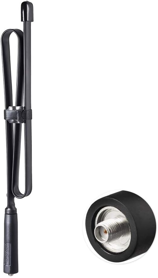 Funkgerät Antenne VHF UHF 136-460 MHz 72cm Faltbare CS Taktische SMA Buchse Amateurfunkantenne Kompatibel mit Kenwood Baofeng BF-F8HP UV-5R UV-82 BF-888S Handheld CB Amateurfunk Funksprechgerät