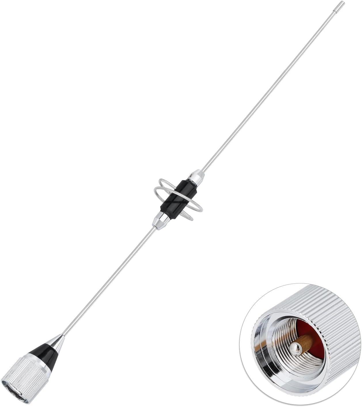 Bingfu Dual Band VHF UHF Mobile Ham Radio Antenna with Strong Magnetic Base Compatible with Part of Midland Icom BTECH Yaesu Cobra Uniden Standard Horizon Radioddity Alinco Mobile Transceiver Repeater