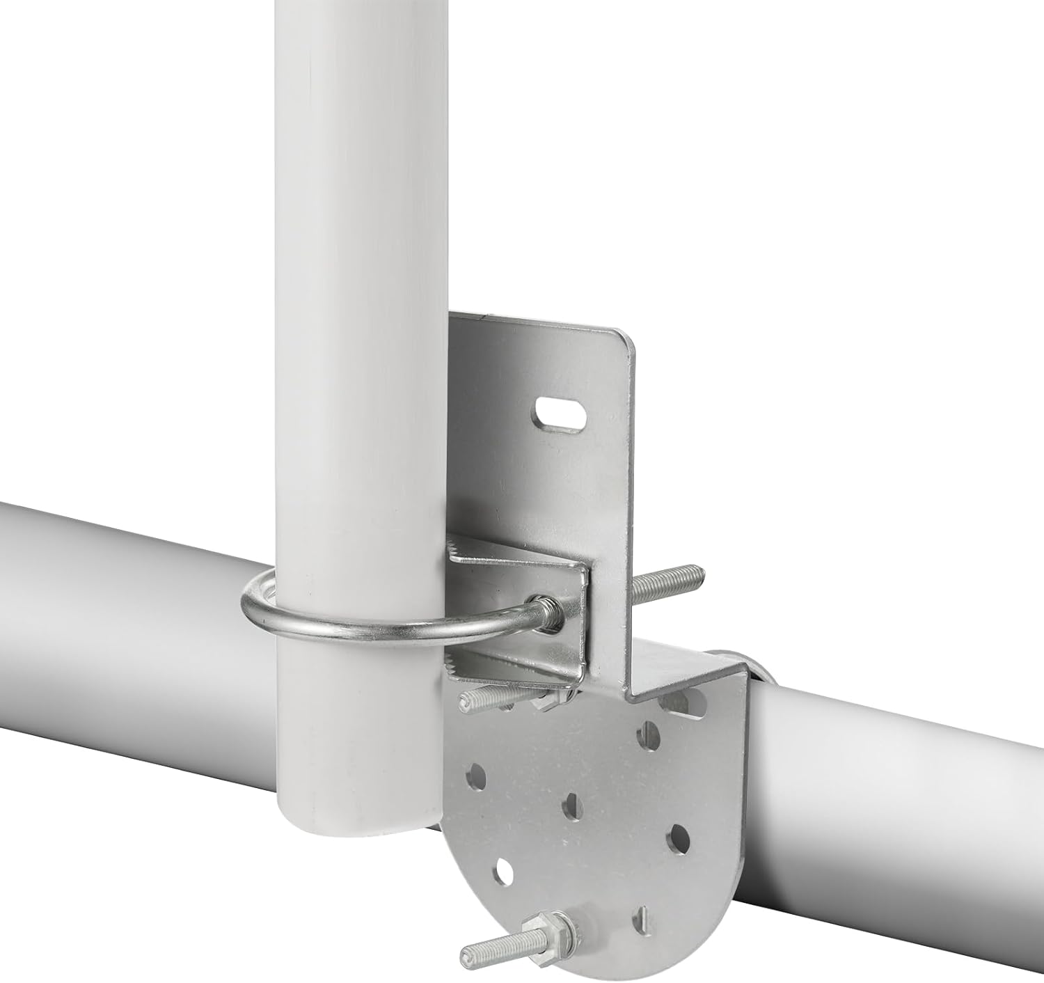 Bingfu Upgraded Outdoor Antenna Fixed Bracket Anti-Corrosion Pole Mount U-Bolt V Jaw Clamp Kit for TV CB Ham Radio Yagi WiFi Panel External 4G 5G Tube Fiberglass Antennas Pipe