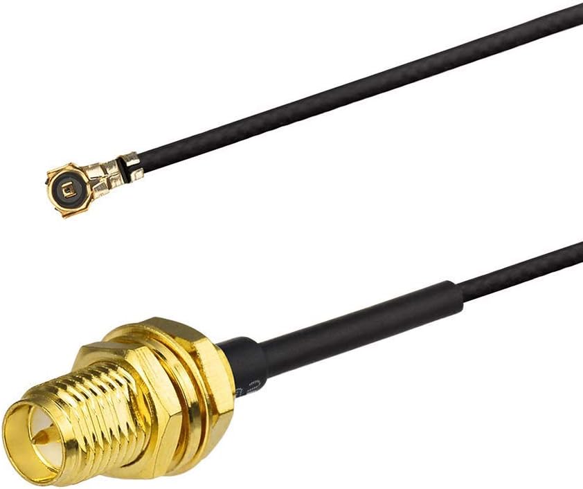 Bingfu U.FL IPX IPEX MHF4 auf RP-SMA Buchse WiFi-Antennenkabel 30 cm 2er-Pack für Intel AX200NGW 8265AC 8265NGW 7265AC 9560AC M.2 NGFF-Schnittstelle Drahtlose Netzwerkkarte WiFi-Adapter
