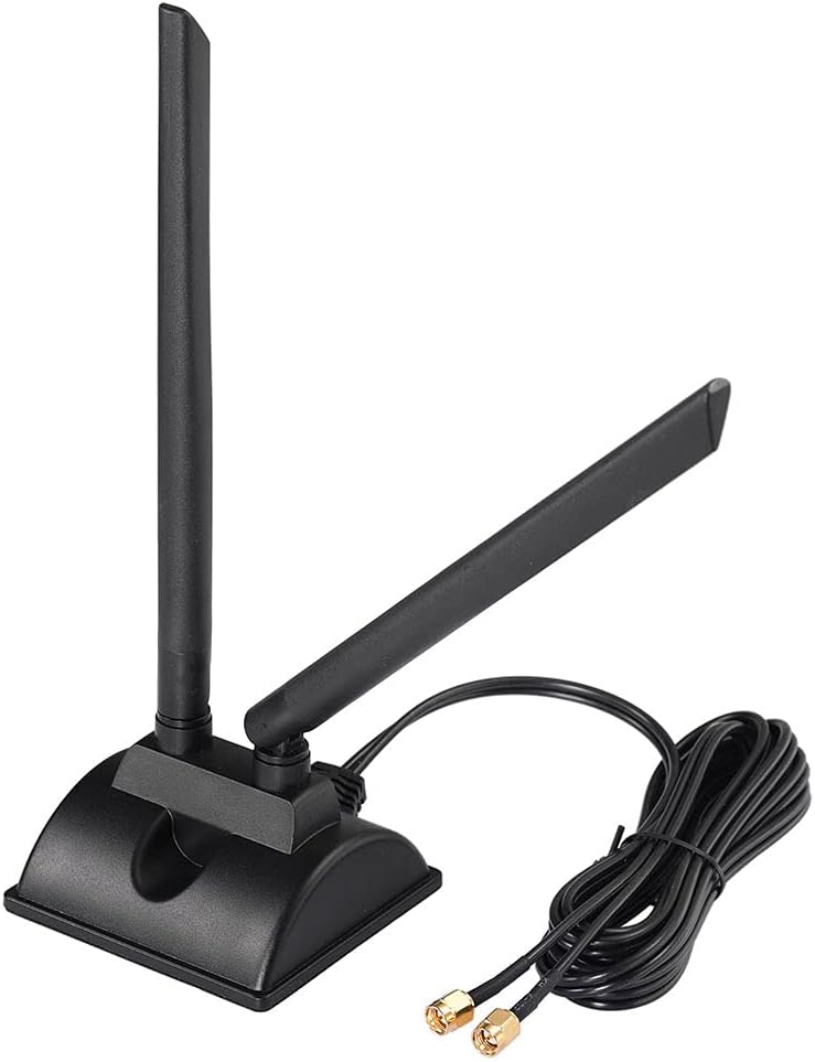 Bingfu 4G LTE Antenne SMA TS9 6dBi Magnetfuß MIMO Network Antenna Signal Amplifier für Telekom, Vodafone, O2, E-Plus LTE CPE Broadband Wireless Router Cellular Gateway Modem Huawei Router