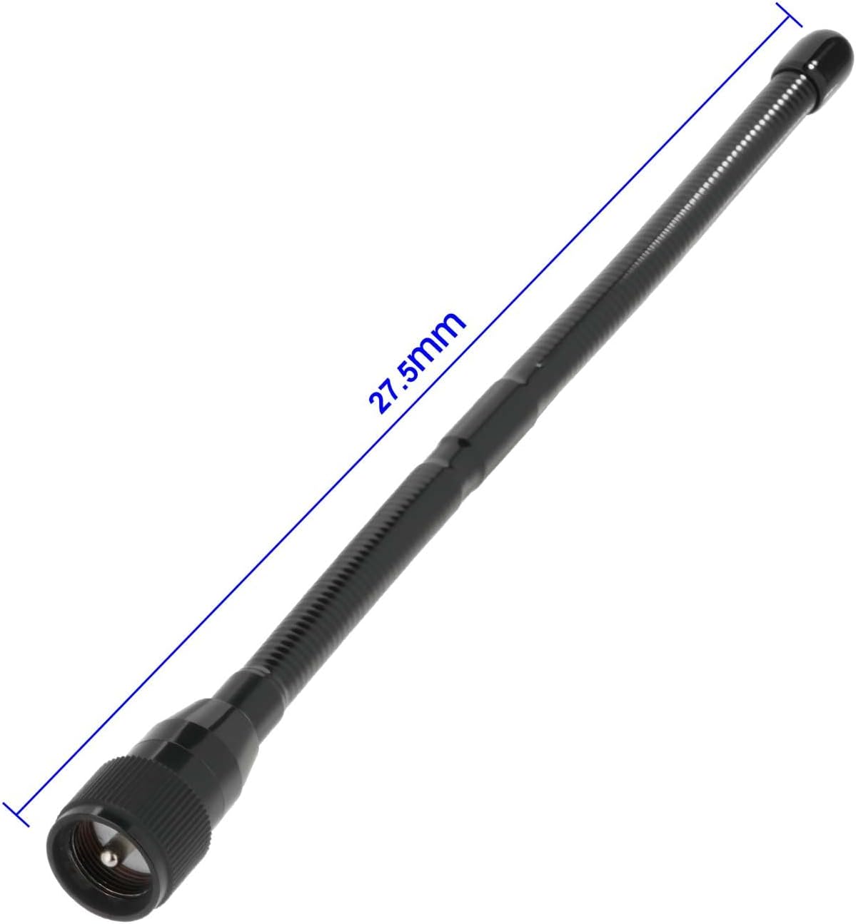 Bingfu 27MHz CB Radio Antenna Soft Whip 10.8Inch PL259 UHF Male Compatible with Cobra Midland Uniden President for Vehicle Car Truck