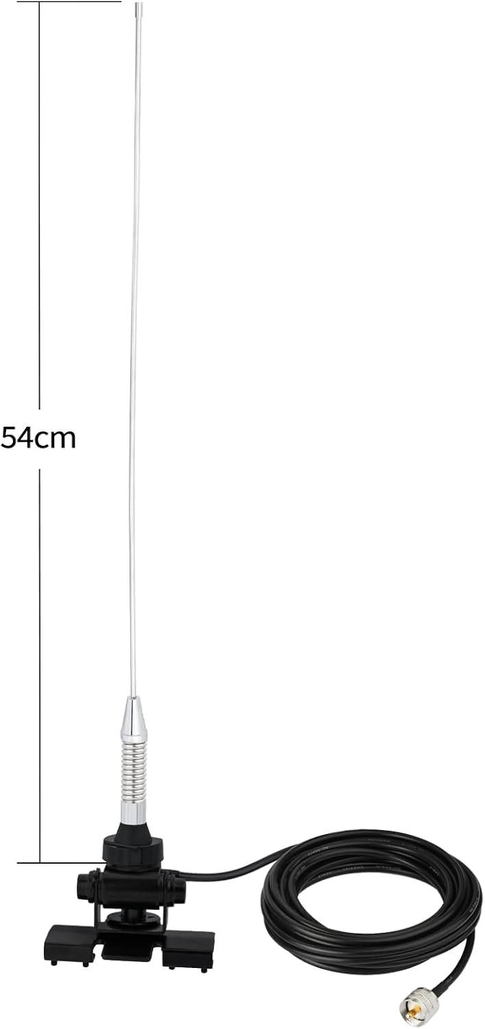 Bingfu Mobile Ham Radio PL259 Antenna 136-174MHz 400-470MHz Lip Mount