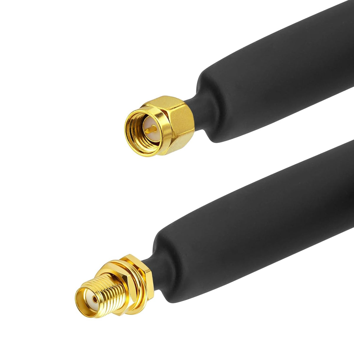 BINGFU SMA Flat Cable 15cm Male to Female F1.37 Window Feedthrough
