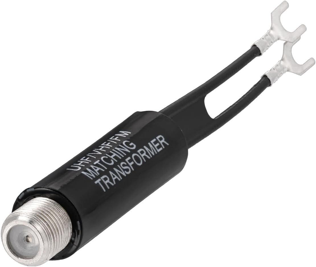 Bingfu 75 ohm F-Typ Buchse auf 300 ohm Twin-Lead UHF/VHF/FM Balun Antennenanpassung Transformator Konverter Koaxial Adapter Connector 5-Stück