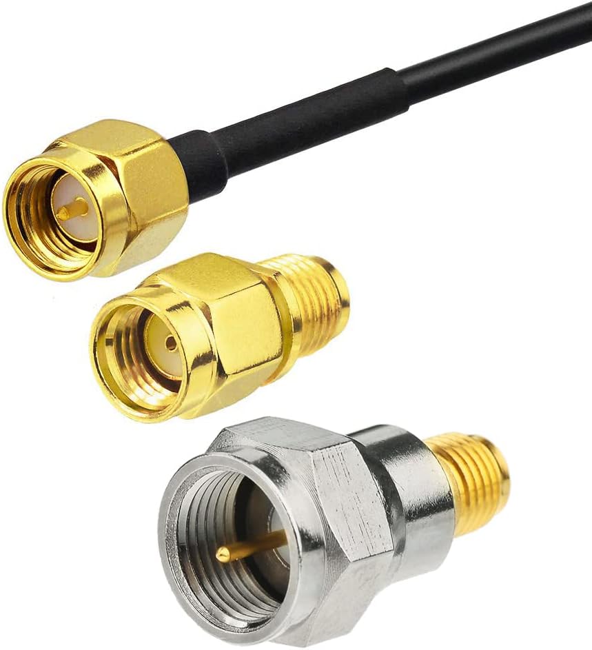 Bingfu Garage Door Gate Opener Antenna for GTO Mighty Mule MM371W MM372W MM571W MM572W MMS100 LiftMaster Ghost Controls Multicode Automatic Gate Opener F Type/SMA/RP-SMA Antenna Extender