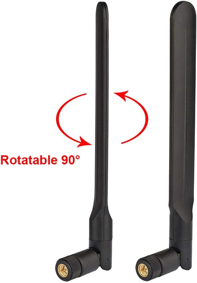 Bingfu 4G LTE 3dBi External SMA Male Antenna (2-Pack) Compatible with 4G LTE Wireless Router CPE Hotspot Industrial IoT Router Cellular Gateway Terminal Outdoor Cellular Security Camera