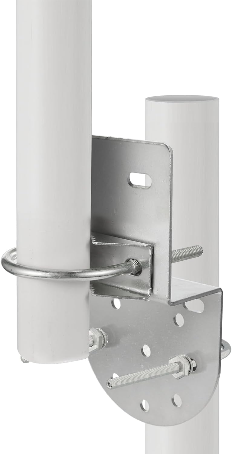 Bingfu Antennenmast-Montagehalterungen an der Wand, Mastklemme, rostfreies Hardware-Zubehör, Halterungshalter für den Außenbereich zu Hause, Antennenmasthalter, Antennenmast-Montage-Kits
