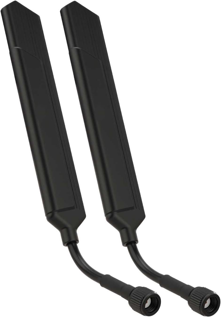 Bingfu Dual Band WiFi Antenna 2.4GHz 5.8GHz (RP-SMA Male) Omni Soft Flexible Antennae 2-Pack for PC Router Network Card Security IP Camera Wireless Video Transmission System