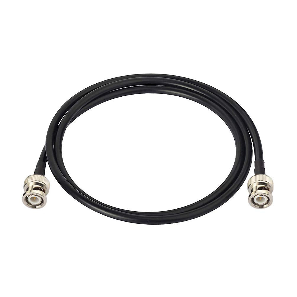 Bingfu BNC Male to BNC Male RG58 50 Ohm Coaxial Jumper Cable 2m 6.5 feet for CB Radio Amateur Mobile Ham Radio Police Scanner Patch Panel Rack Mount Oscilloscope Scope Signal Function Generator