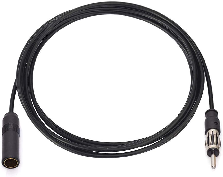 BINGFU 3 m Motorola DIN Male to Female Antenna Cable Universal Vehicle Car Stereo FM AM Radio Extension Cable for Vehicle Truck Car Audio Stereo Head Unit CD Media Receiver Player