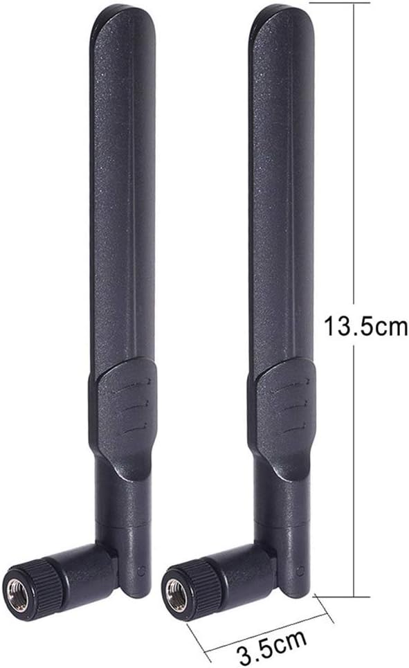 Bingfu RP-SMA WiFi Antenne 8 dBi 2,4/5/5,8 GHz, und 15cm IPEX IPX U.FL auf RP-SMA-Buchse Kabel Kompatibel mit Intel Fenvi HP Dell Wireless Mini-PCI Express PCIE-Netzwerkkarte WiFi-Adapter, 2 Stück