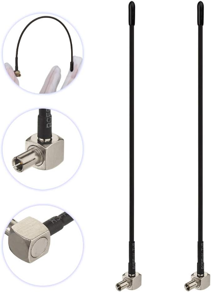 Bingfu 4G LTE Antenna Mini Soft Whip TS9 (2-Pack) Compatible with Verizon AT&T T-Mobile Sprint 4G LTE Mobile Hotspot MiFi Router Cellular Broadband Modem USB Modem Dongle Adapter