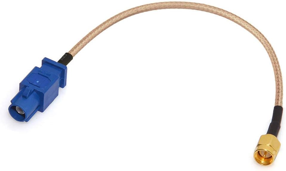 Bingfu Auto GPS Antennenadapter Kabel SMA Stecker auf Fakra C Stecker Koaxialkabel 15cm für Fahrzeug LKW SUV Auto Stereo Head Unit GPS Navigationsempfängersystem GPS Tracker Modem
