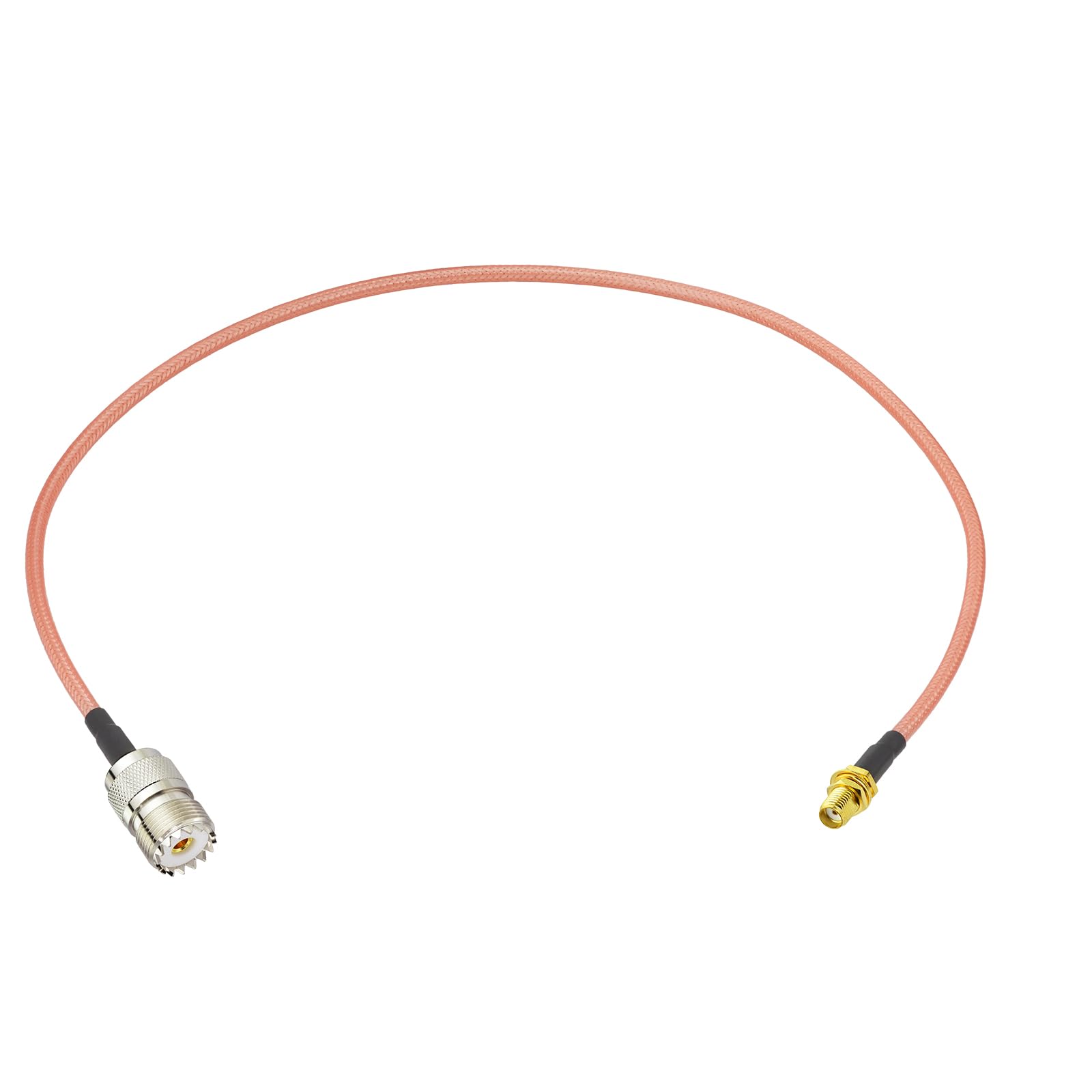 BINGFU SMA Buchse Einbaubuchse auf UHF Buchse SO239 RG400 Kabel 30 cm