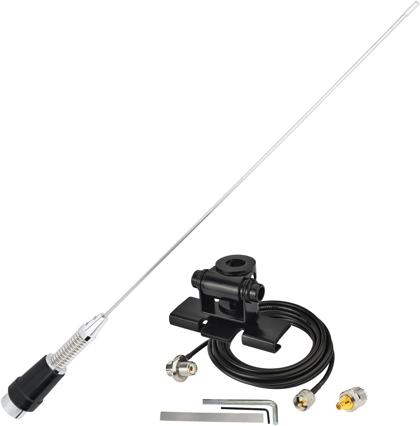 Bingfu VHF Antenna 19.7" PL259 for Marine VHF Transceiver Radio 136-174MHz