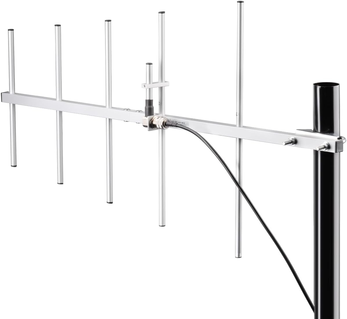 Bingfu 5 Elements Yagi Antenna High Gain 11dBi UHF 430-450MHz Aluminum Alloy Outdoor Antennas with 10ft Cable for Ham Radio GMRS Repeater System Amateur Two-Way Scanner Satellite Radio