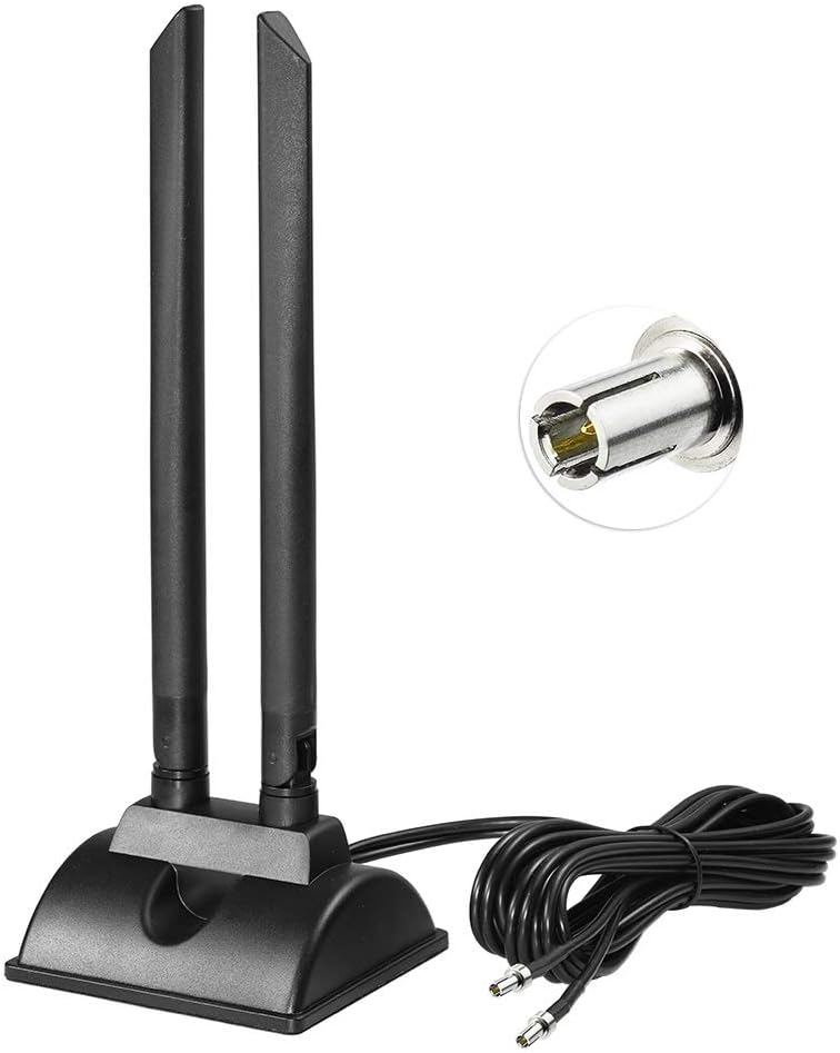 4G LTE Antenne TS9 6dBi Magnetfuß MIMO Network Antenna Signal Amplifier Kompatibel mit Telekom Vodafone O2 Huawei Mobile Hotspots Aircards und LTE Router