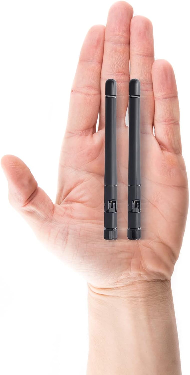 Bingfu WLAN Antenne Dualband 2,4 GHz 5 GHz 5,8 GHz 3dBi MIMO RP-SMA Stecker Antenne für WLAN-Router Drahtlose Netzwerkkarte USB-Adapter Sicherheit IP-Kamera Videoüberwachung Monitor Bluetooth Antenne