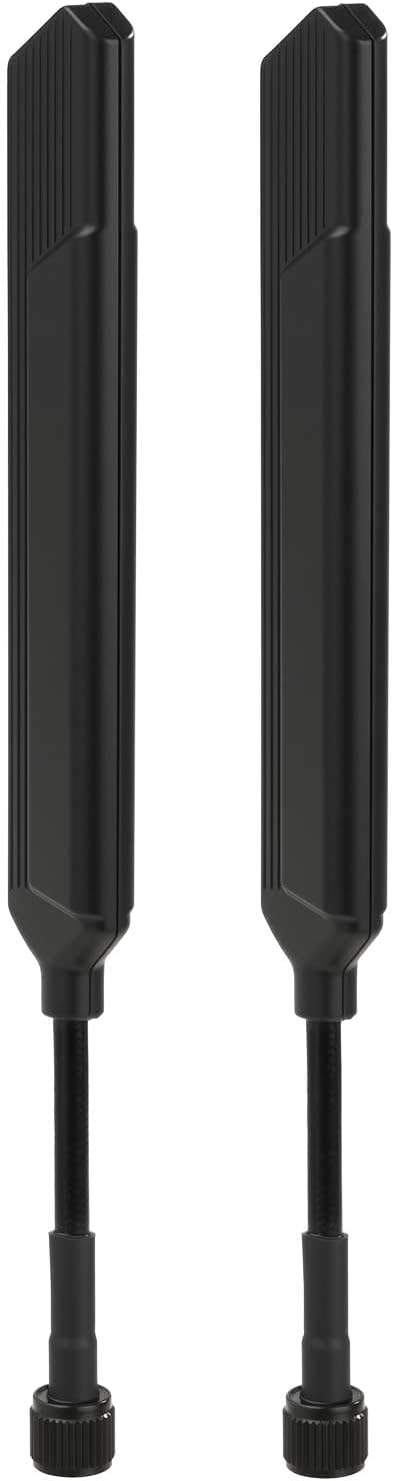 Bingfu Dual Band WiFi Antenna 2.4GHz 5.8GHz (RP-SMA Male) Omni Soft Flexible Antennae 2-Pack for PC Router Network Card Security IP Camera Wireless Video Transmission System