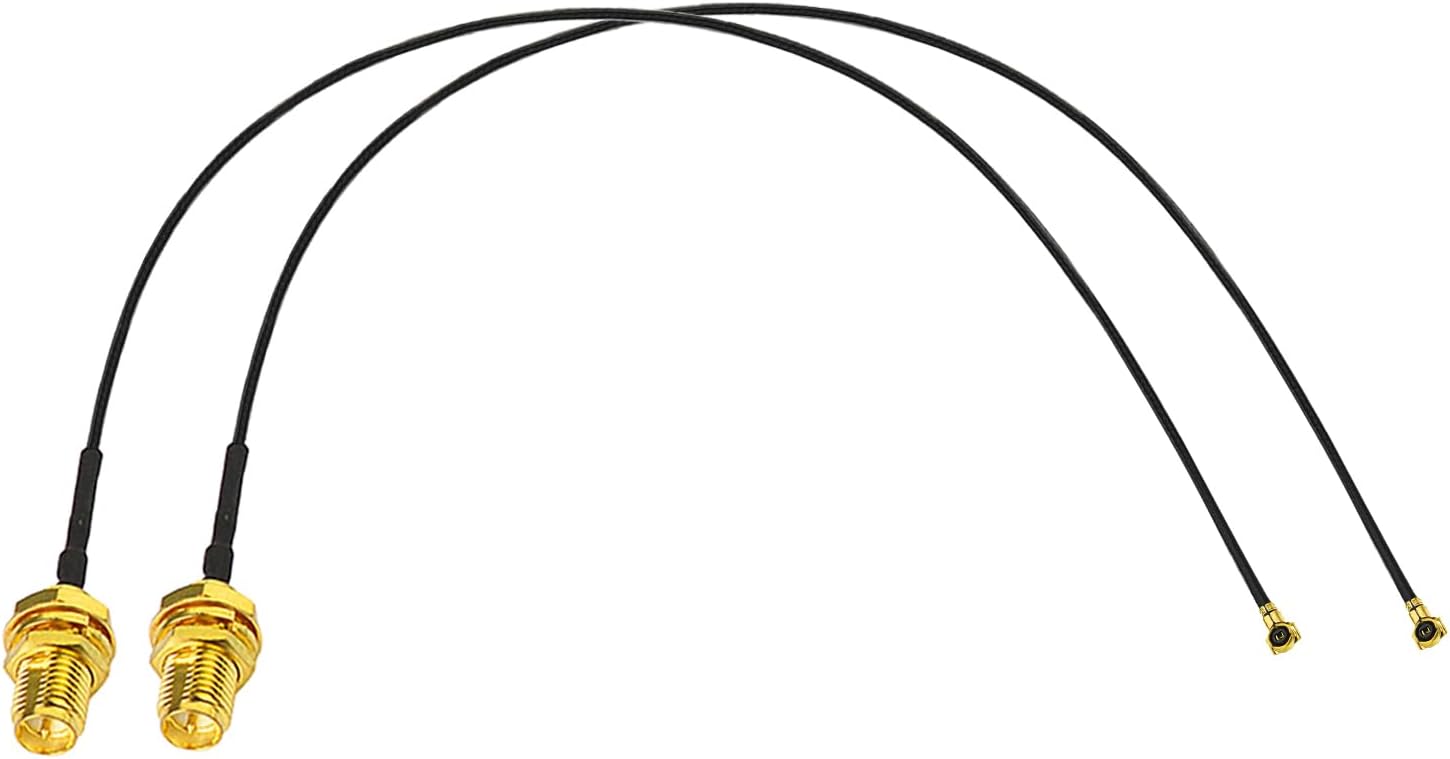 WLAN Antenne 2,4GHz 5,8GHz 8dBi RP-SMASteckerantenne + 25 cm U.FL IPEX MHF4 auf RP-SMA-Buchse-Verlängerungskabel + PCI-Steckplatzabdeckung für M.2 NGFF Intel Wireless-Netzwerkkarte WiFi-Adapter